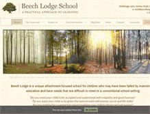 Tablet Screenshot of beechlodgeschool.co.uk
